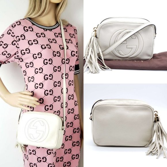 Gucci Handbags - Gucci Disco Soho Camera Leather Crossbody Bag